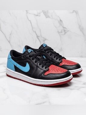 Nike Air Jordan 1 Retro Low OG UNC to Chicago Women’s 7/Men’s 5.5 Black Blue Red